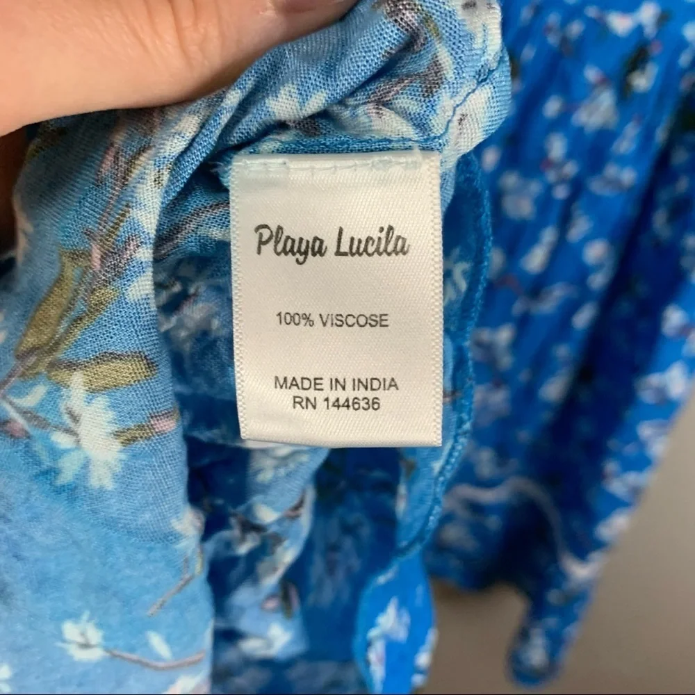 Playa‎ Lucila Blue Floral Dress